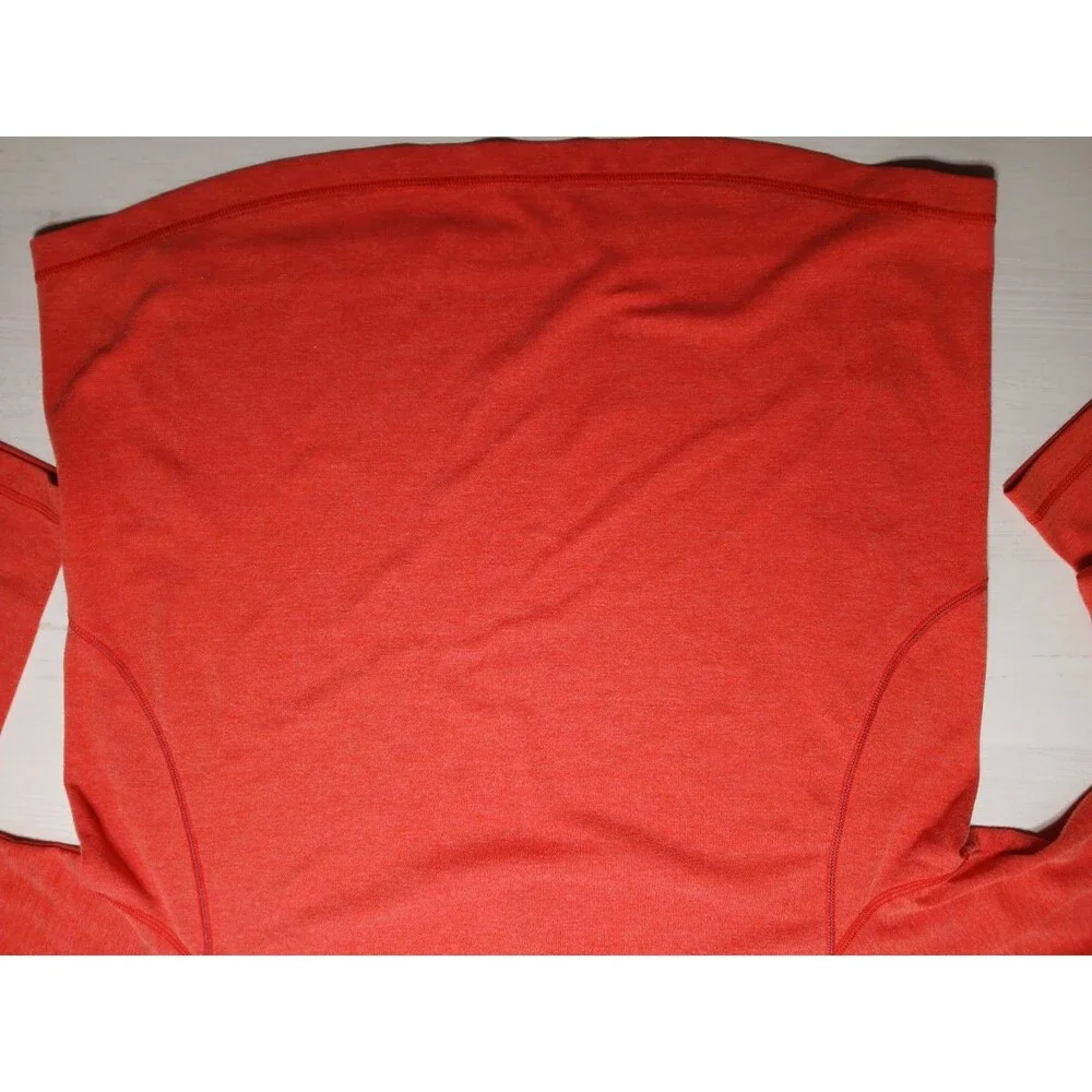 Tommy Bahama Sweater Womens Long Sleeve Pullover Large 1/4 Zip Pink Salmon